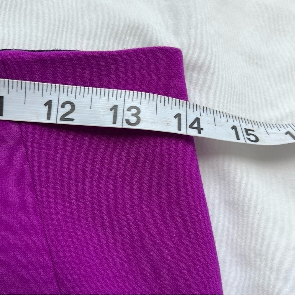 Ellen Tracy fuschia pencil straight skirt size 2 - Picture 7 of 9
